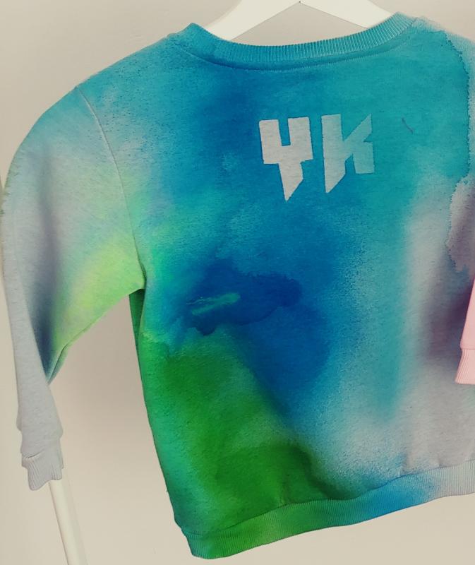 Dětská rostoucí mikina šedá long Color / tmavý