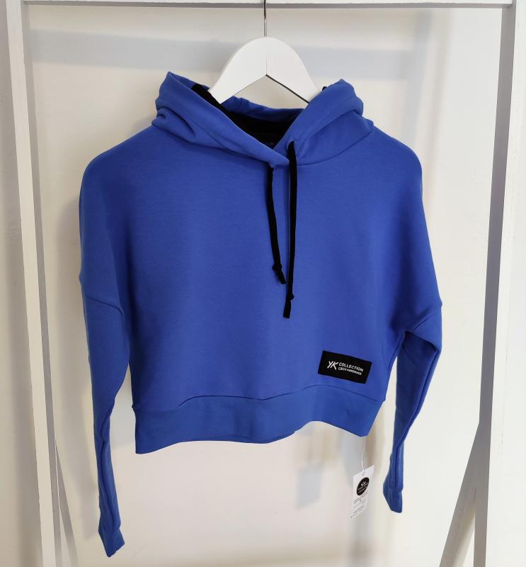 Dámská crop top mikina s kapucí — česká výroba 8