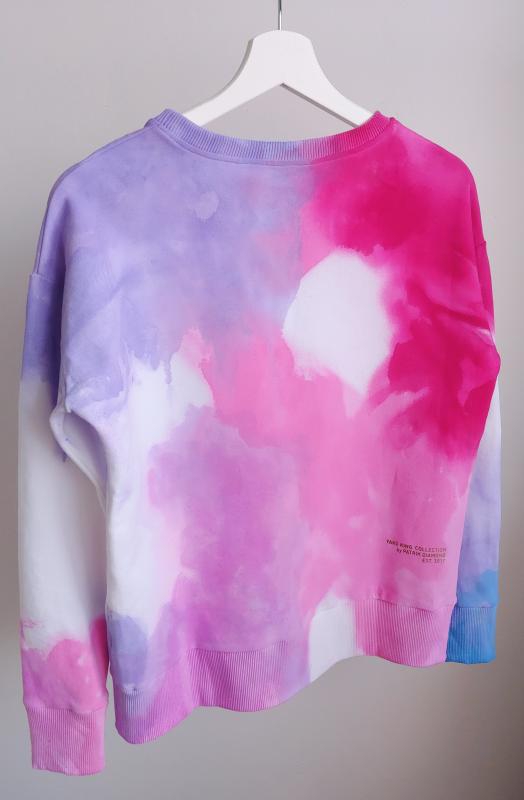Dámská mikina bílá Magenta Purple ZDARMA volba vlastních barev a nápisu 1