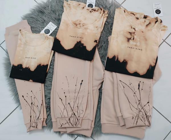 Dětské triko černé batika Tie Dye 2