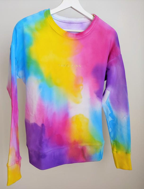 Dámská mikina bílá Multicolor / ZDARMA volba vlastních barev a nápisu 1