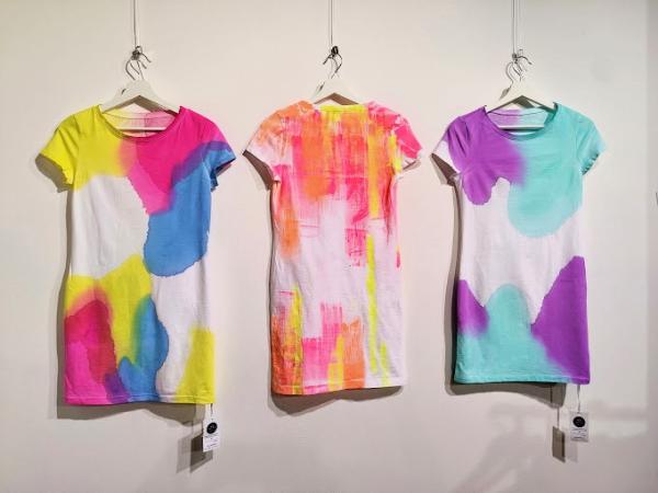 Letní šatičky COLOR Máma + Dcera možnost vlastní barvy i nápis 1