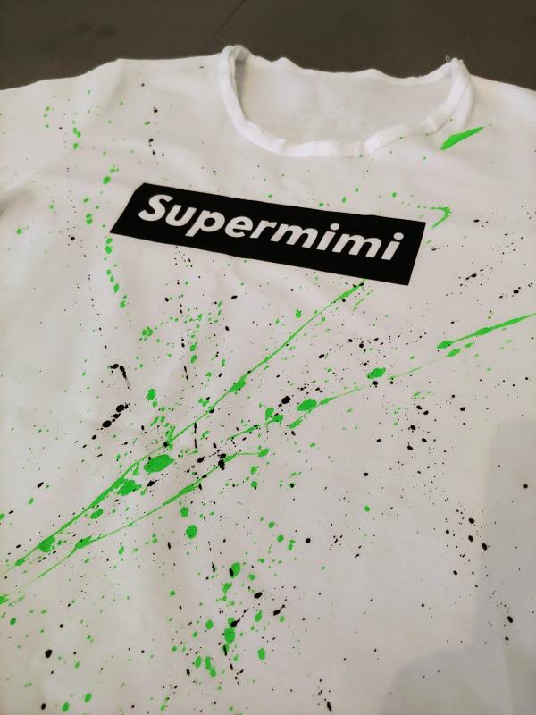 Dětské triko bílé SUPERMIMI stříkané 4