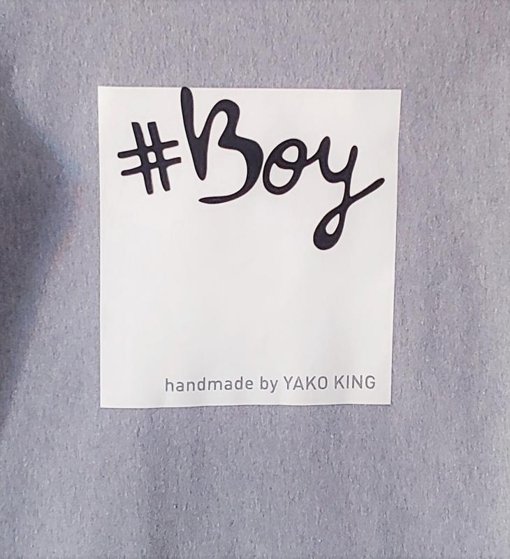 Dětská rostoucí Šedá mikina #BOY / #GIRL čtverec 1