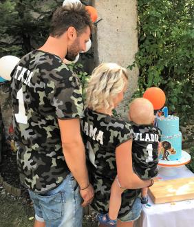 Vojenské camo triko krátký rukáv PÁNSKÉ, DÁMSKÉ + DĚTSKÉ body nebo triko. TEXT ZDARMA