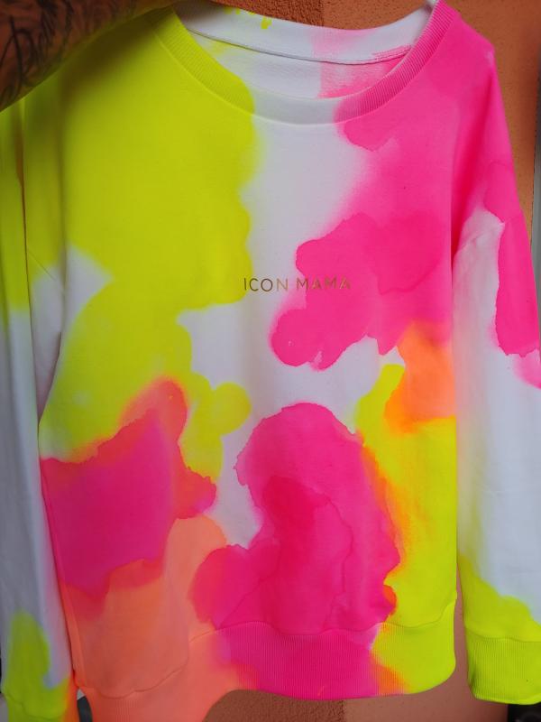 Dámská mikina bílá Color Neon / světlý 2
