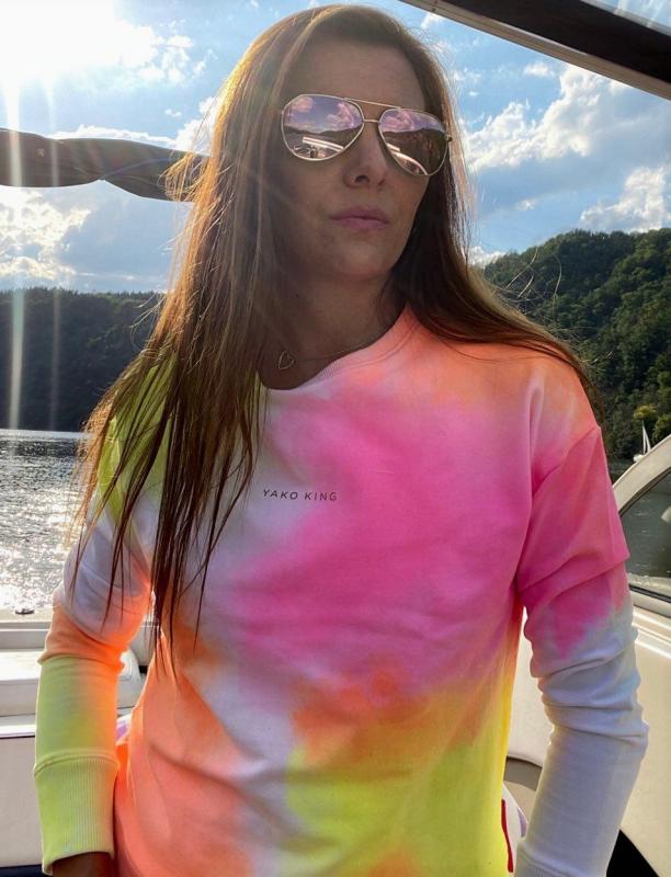 Dámská mikina bílá Color Neon / světlý 1