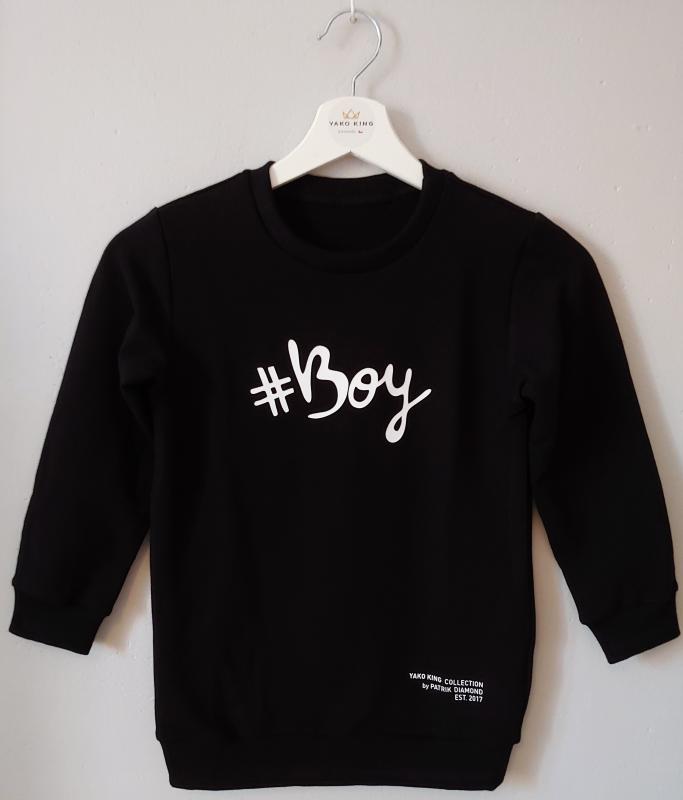 Dětská mikina bez kapuce #BOY / #GIRL 8 barev