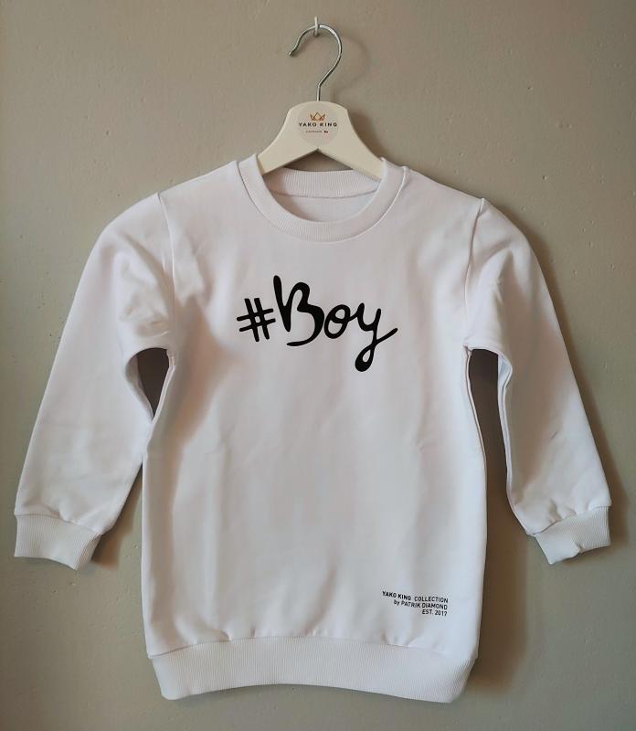 Dětská mikina bez kapuce #BOY / #GIRL 8 barev 1