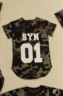 Vojenské dlouhé camo triko, ZDARMA volba vlastního jména a čísla 1