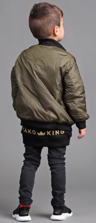 Černá rostoucí mikina long JSEM KING ZLATÁ 2
