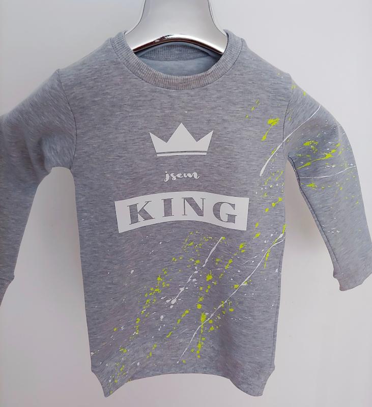 Dětská rostoucí mikina long JSEM QUEEN Stříkaná Custom různé barvy 2