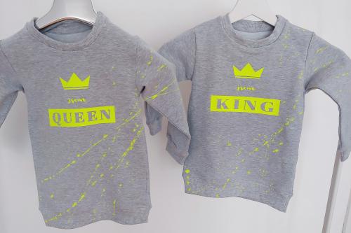 Dětská rostoucí mikina long JSEM QUEEN Stříkaná Custom různé barvy 1