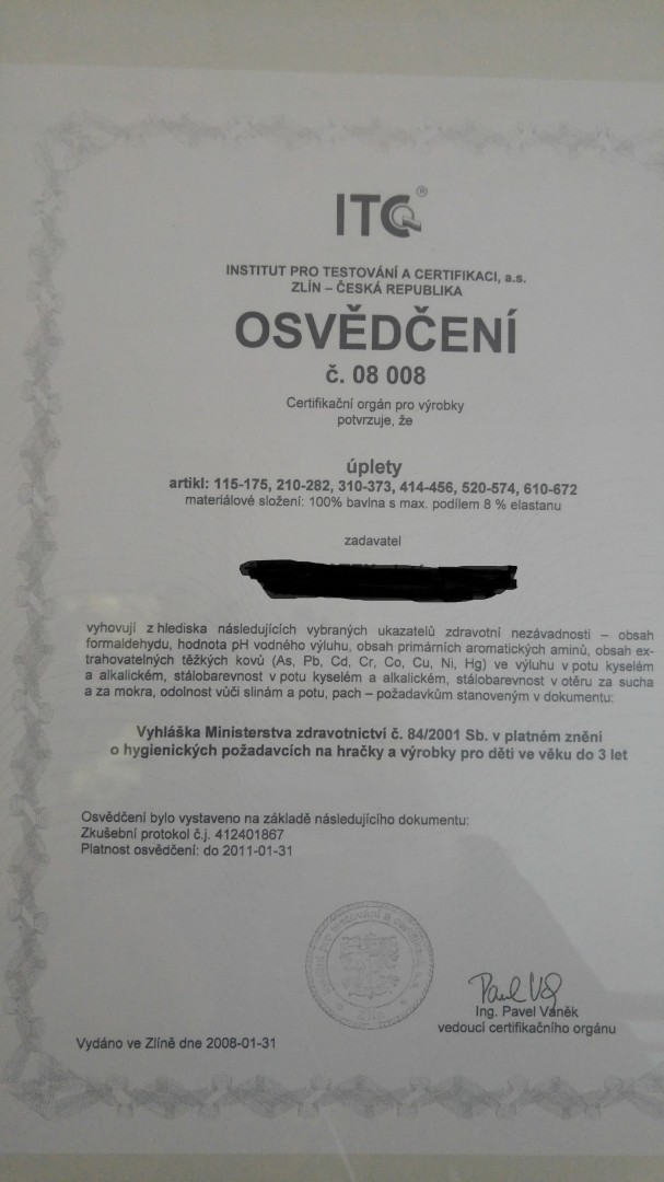 Certifikáty Yako King